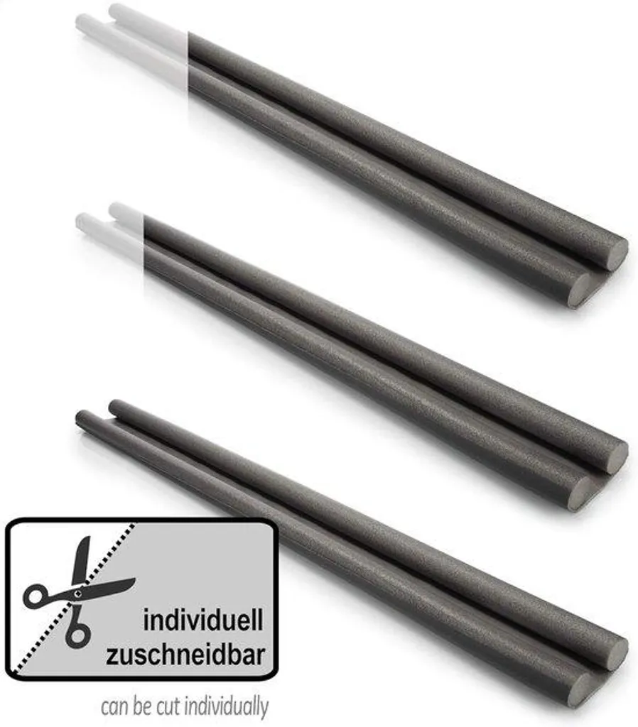 Protection contre courants d'air et bruit butoir de porte double 86