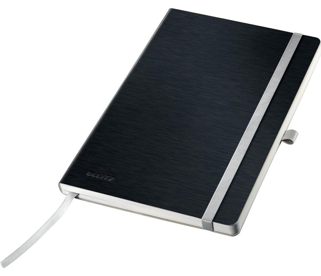 Notizbuch Style SC A5 kariert satin schwarz Packung mit 5 Stück