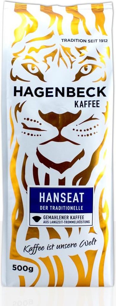 Hagenbeck Hanseat 500g gemahlener Kaffee Filterkaffee