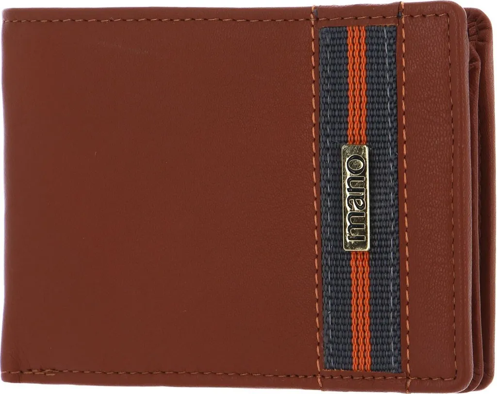 mano Pelle portafoglio Don Leonardo RFID Wallet with flap Cognac terracotta