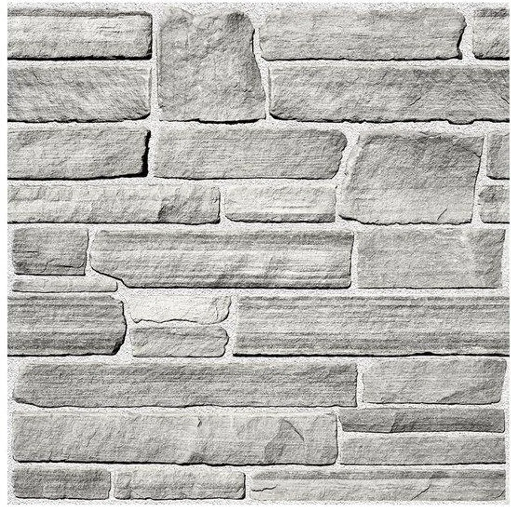Décoration murale brique 3D grise pour salon et chambre - PVC 10pcs