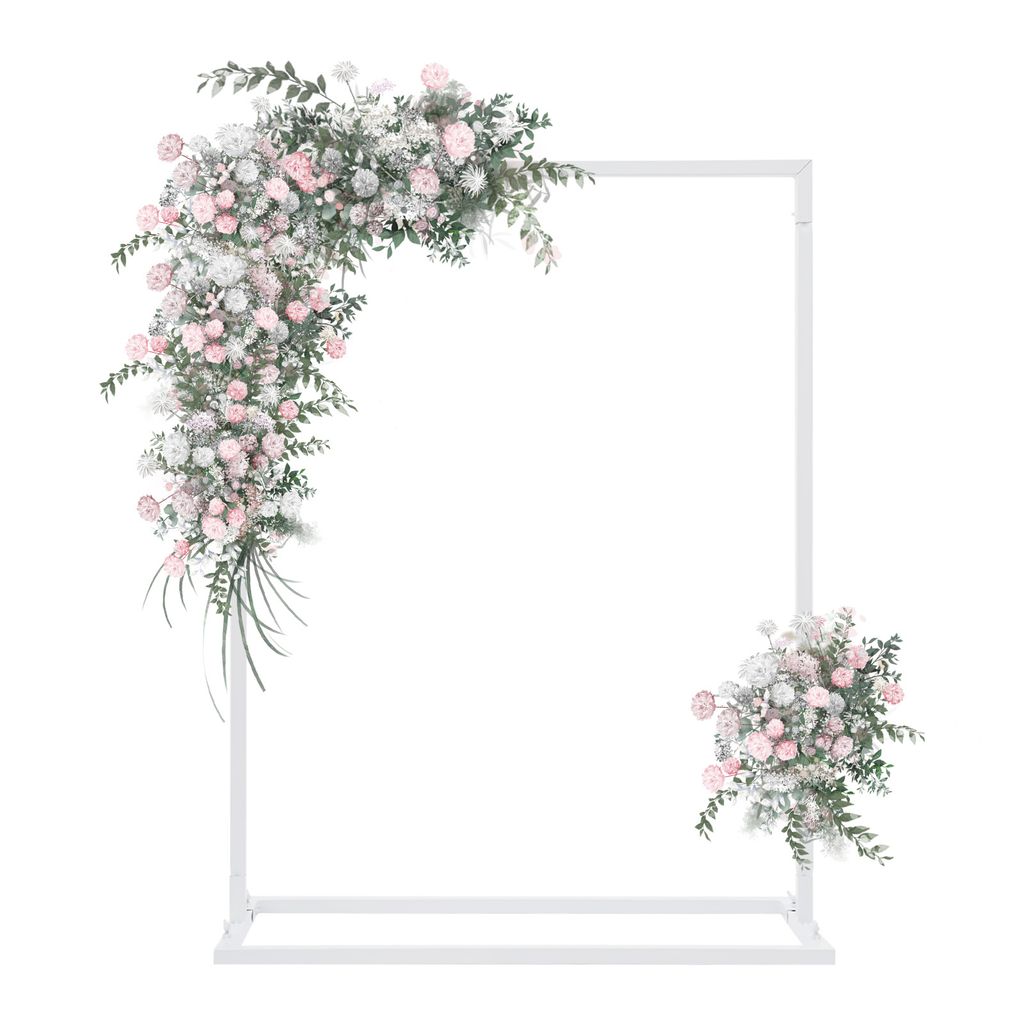 Hochzeitsbogen Bogengestell Garten Bogen Hintergrunddekoration Hintergrund Dekor Gartenblumenregal weiß