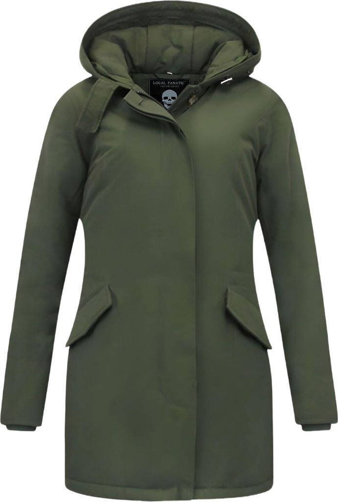 Winterjacke Da Lang Tailliert Grün - L