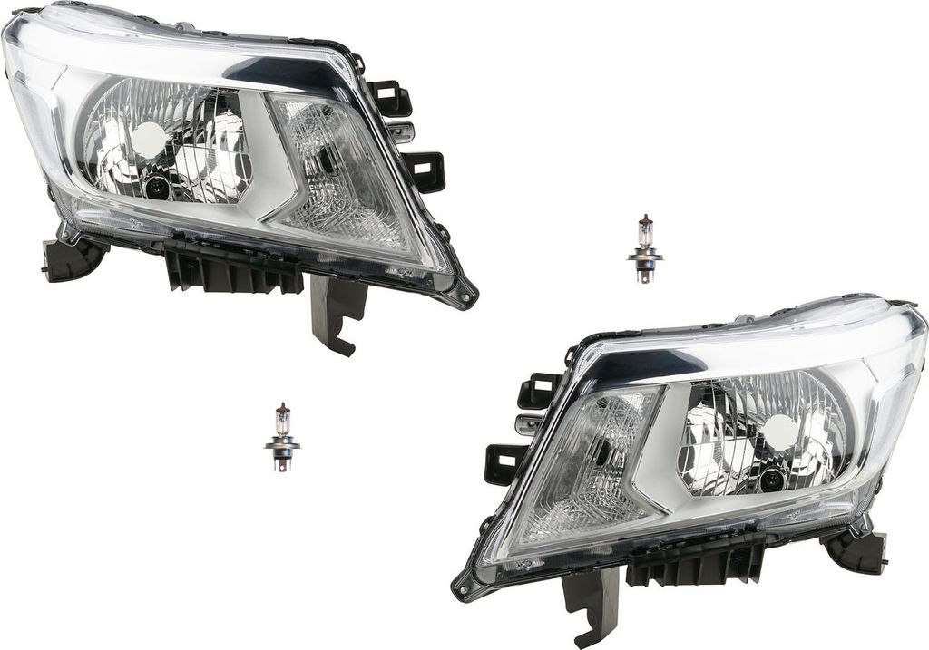 Johns, Scheinwerfer Halogen passend für Nissan Navara D40 15- mit H4 Set Links Rechtsw. 260604KJ0A 260604KJ2A 260104KJ0A 260104KJ2A