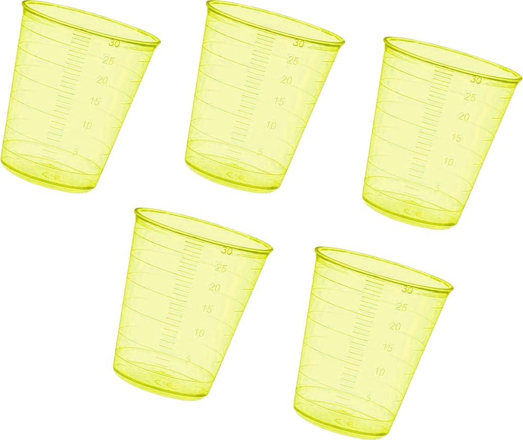 Set van 160 maatbekertjes (30 ml, geel, schaalverdeling, Productafbeelding 