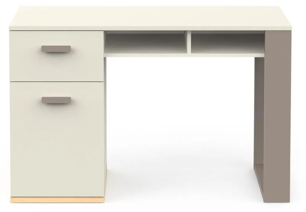 Bureau de Travail avec Rangement CAMILLIA 120cm - Poste Informatique