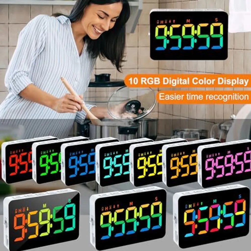 Xrexs LED Timer RGB: 10 Colori e Display 5" - Offerta Limitata - 2