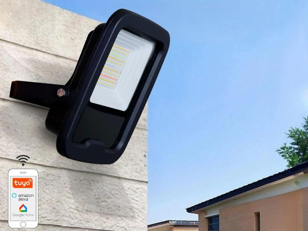 NEDES Riflettore LED esterno professionale con Wi-Fi e Immagine del prodotto 