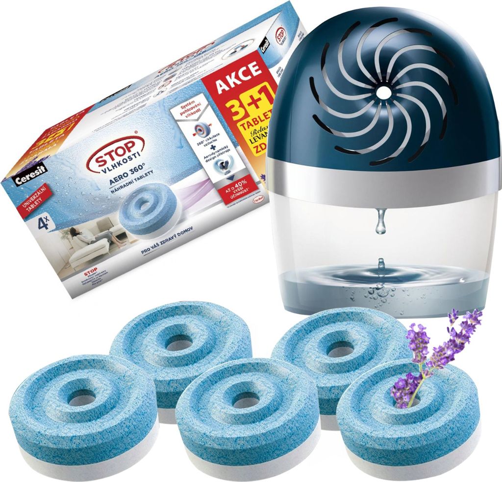 Ceresit Absorpční tablety 450 g 1x levandule 3x normální + Obrázek produktu 