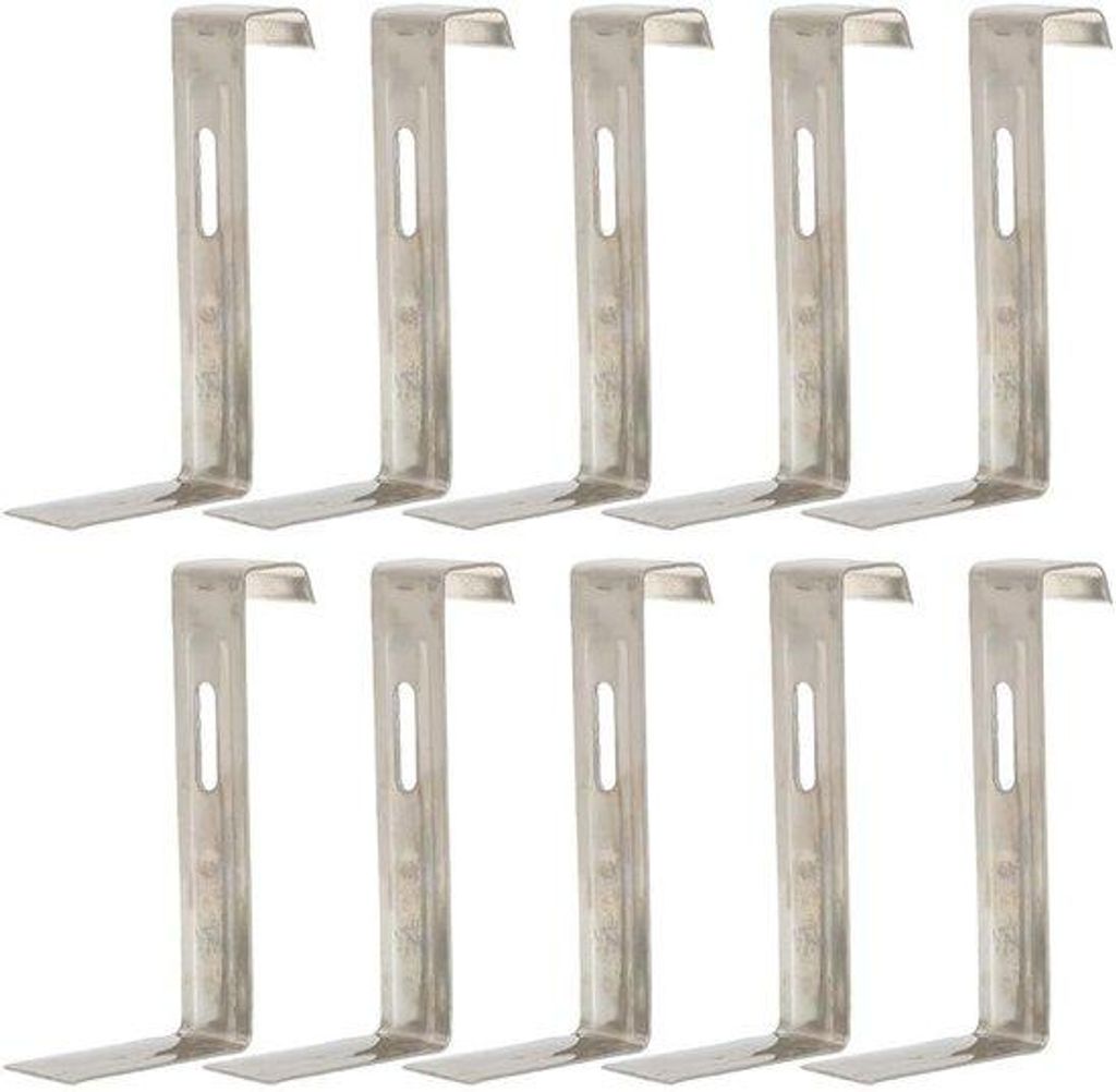 Metallische Dachhalter, Set aus 10 Stücken, Eisen, feste Niet-Dachhalter, Dachziegel-Accessoires, Bevorratung für Dachbedeckung von Häusern