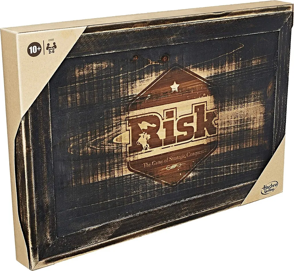 Risk Édition Spéciale Bois - Coffret de Jeu Durable et Rangement Facile