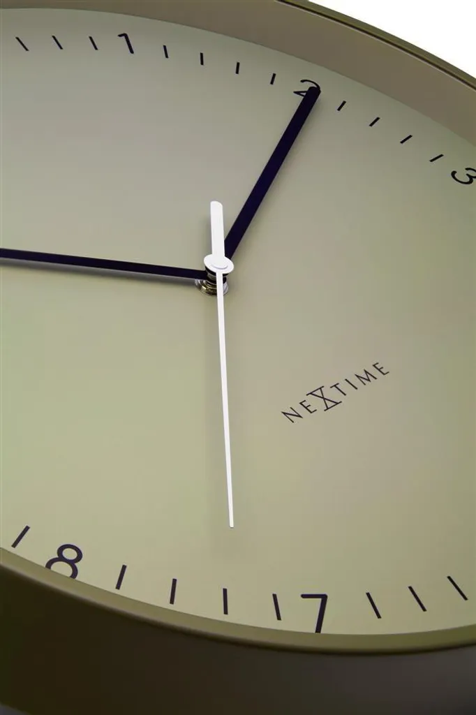 NeXtime 3543KI Berlin L Horloge Murale Verte 40cm Design Industriel