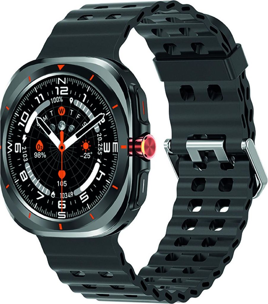 Avizar, Copernic Multisport‐Smartwatch IP67 mit Tracker, Schwarz