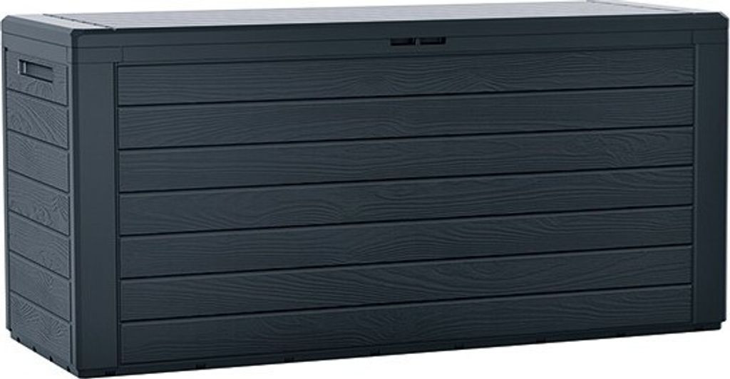 Prosperplast Gartentruhe 190 Liter Woodebox aus Kunststoff Produktbild 11