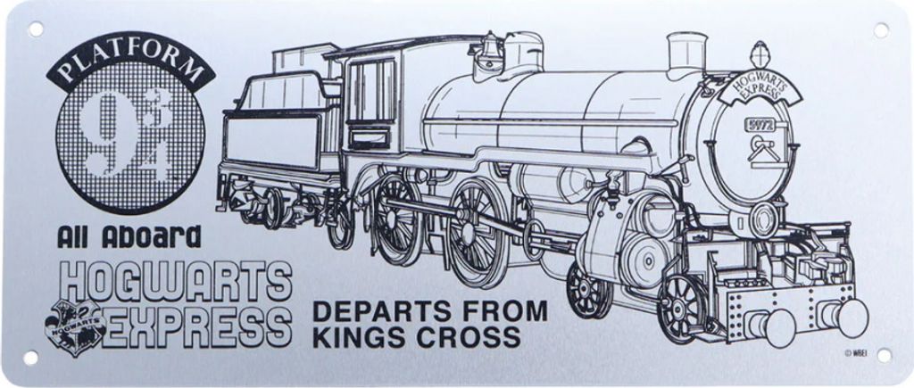 Harry Potter Blechschild Hogwarts Express Schematic