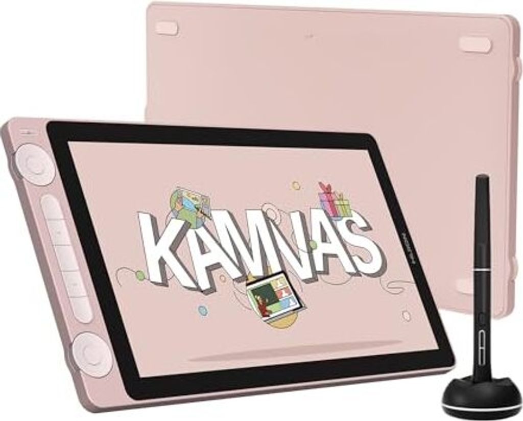 Huion Kamvas 13 (Gen 3) 2024 Grafik-Tablet-Display, 13,3 Zoll Volllaminiert, 2nd-Gen-Anti-Blend-Glas, Pentech 4.0, 16384 Stiftdruck, Dual