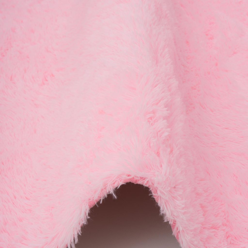 Fluffy Shaggy Teppich Rund – Hochflor weich & flauschig, Größe:120 cm Rund, Farbe:Rosa
