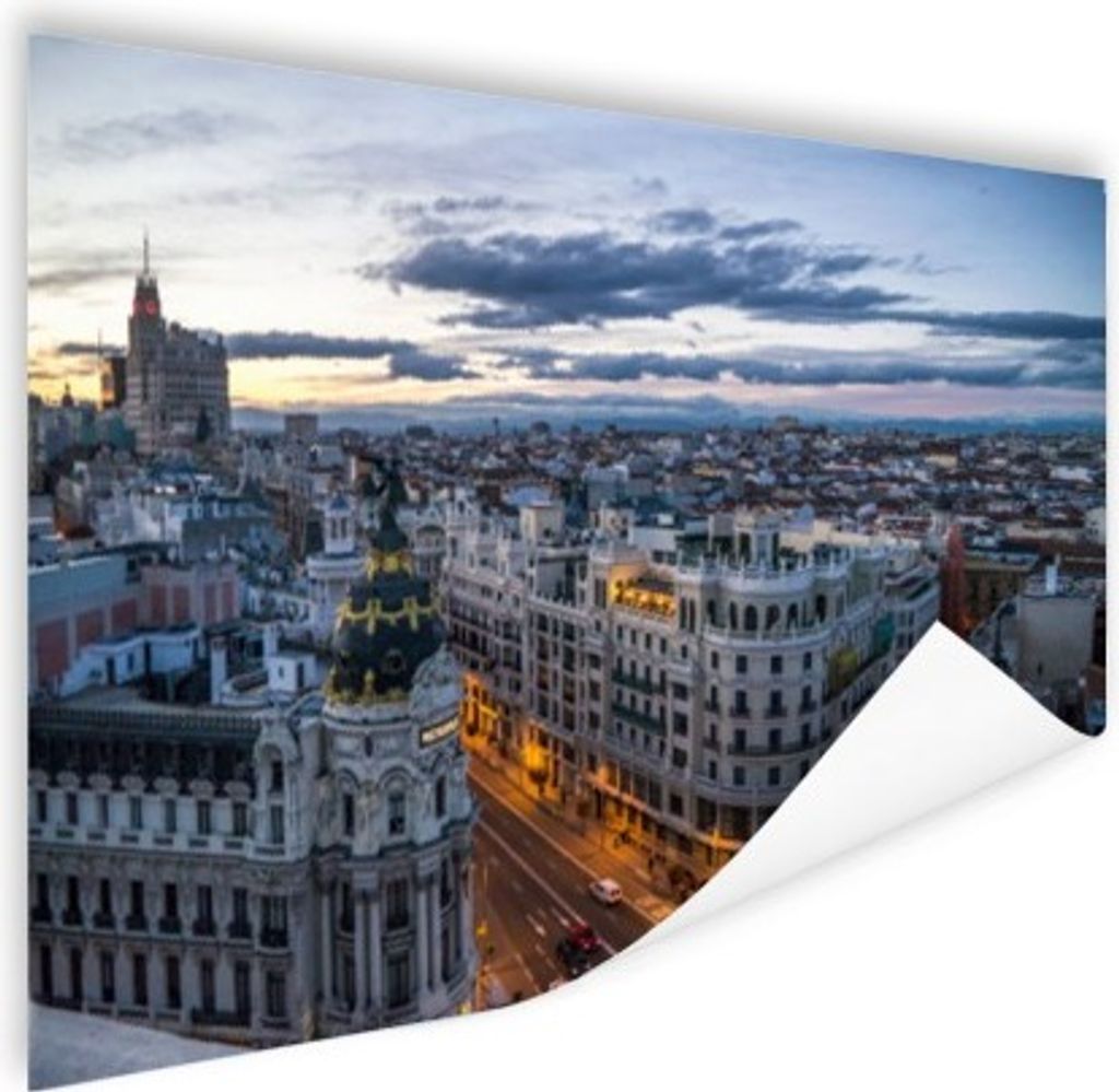 MuchoWow Poster Madrid - Sonne - Architektur 40x30 cm - Plakate für die Wände - Poster Wohnzimmer