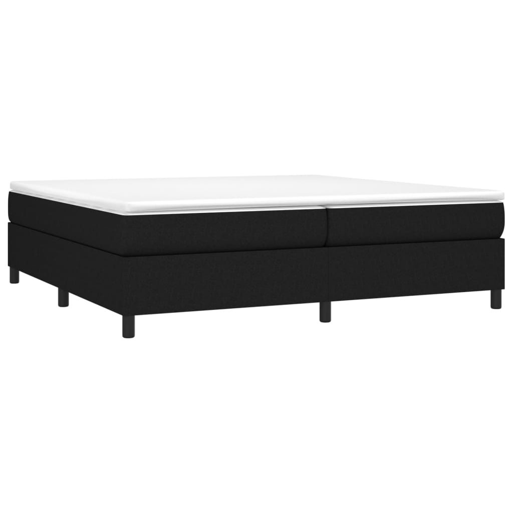 vidaXL Boxspringbettgestell Schwarz 200x200 cm Stoff