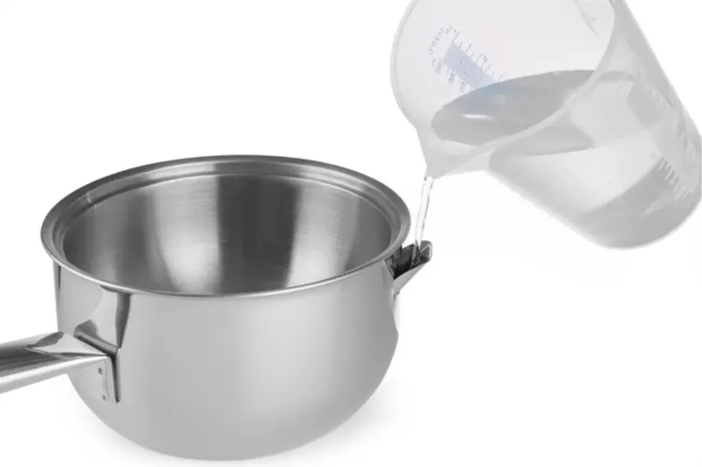 Marmite de bain-marie compacte de 1L en inox brossé Hendi