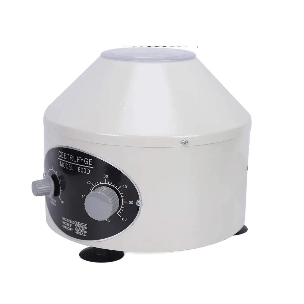 Centrifuga elettrica, 4000 giri/min, capacità 6×20 ml, bianco-nero