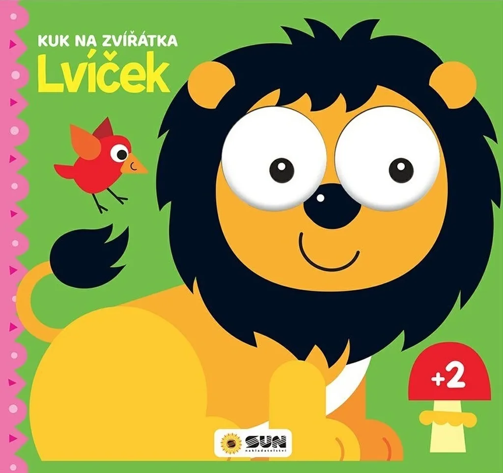 Livre cartonné pour bébé avec yeux mobiles mon petit lion Lvíček