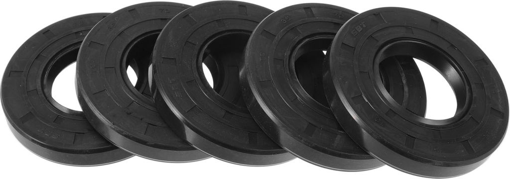 Universelle Öldichtung TC Doppellippe W Stahlfeder Dichtungsring Rotierende Wellendichtung 35x70x10mm Hochdruck NBR Gummi Schwarz 5 Stück