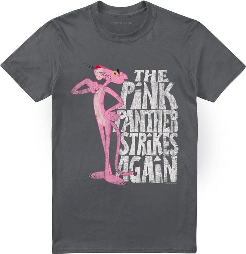 Pink Panther - "Strikes Again" T-Shirt für Herren/Damen Uni Produktbild 