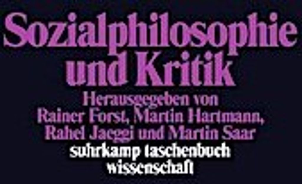 Sozialphilosophie und Kritik