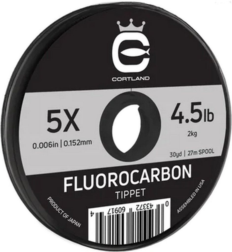 Cortland Fluorocarbon Tippet 6x 27 M Fliegenfischerleine Durchsichtig 3.1 Lbs Durchsichtig 3.1 Lbs