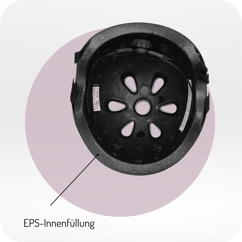 KASK DZIECIĘCY ROWER HULAJNOGA - MoMi MIMI RÓŻOWY MAT - ABS Zdjęcie produktu 11