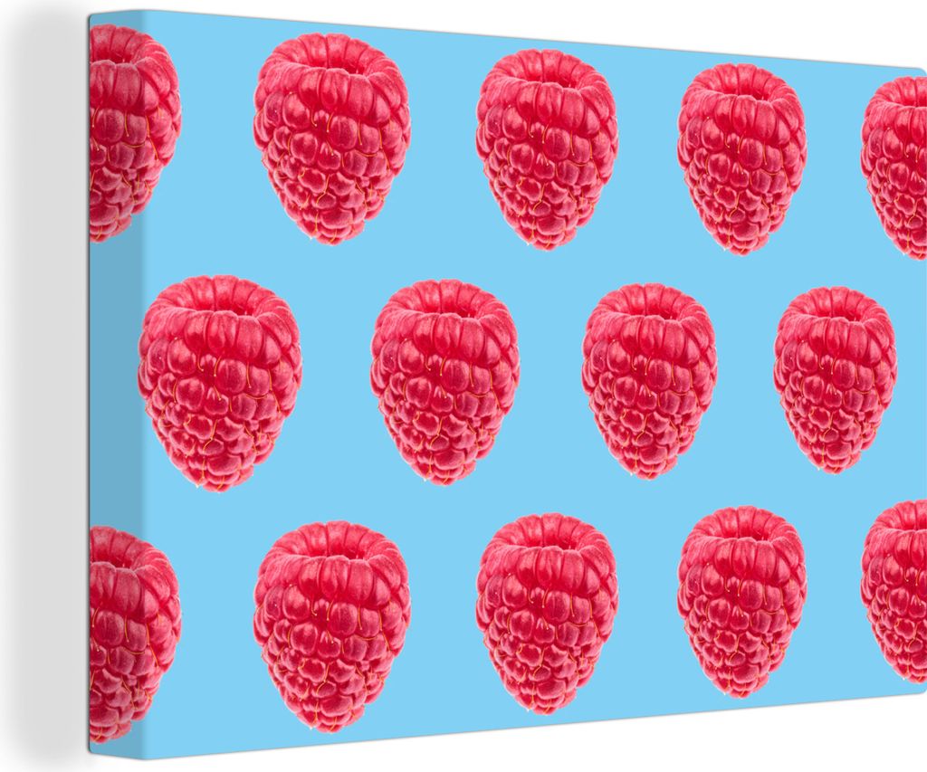 OneMillionCanvasses - Leinwandbilder - 150x100 cm, Himbeere - Muster - Rosa, Wandbilder Kunstdruck Wanddekoration