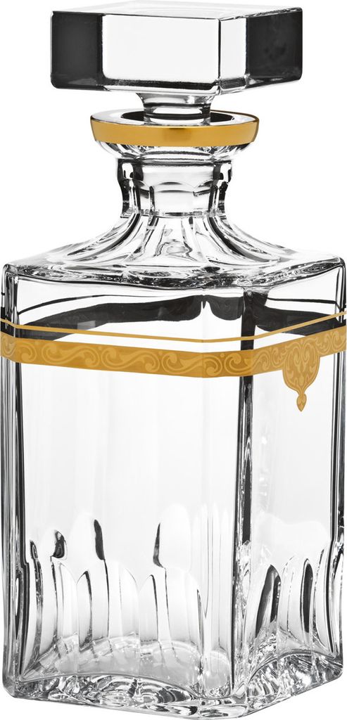 ARNSTADT KRISTALL Whiskykaraffe Cognac-Karaffe Sanssouci clear (25 cm) - Kristallglas mundgeblasen · von Hand geschliffen · Hand Germany · inkl....
