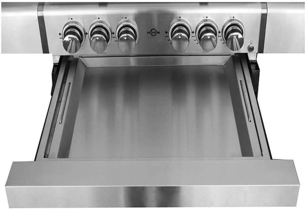 Allgrill S5 MODULAR-Allrounder M Grundmodell + Steakzone + Air System + Smokesystem + Fettschublade