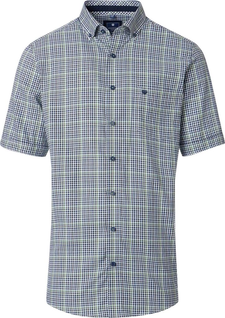 Redmond - Comfort Fit - Herren Freizeithemd Kurzarm (251060999), Größe:L, Farbe:Grün(60)