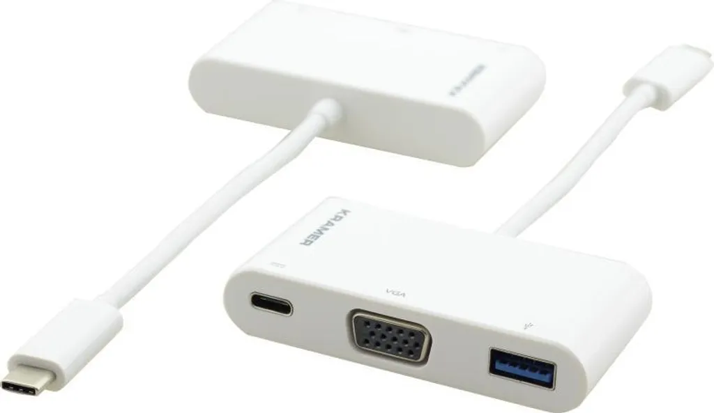 Réplicateur de port USB-C Kramer ADC-U31C/M1 pour PC et MacBook Blanc
