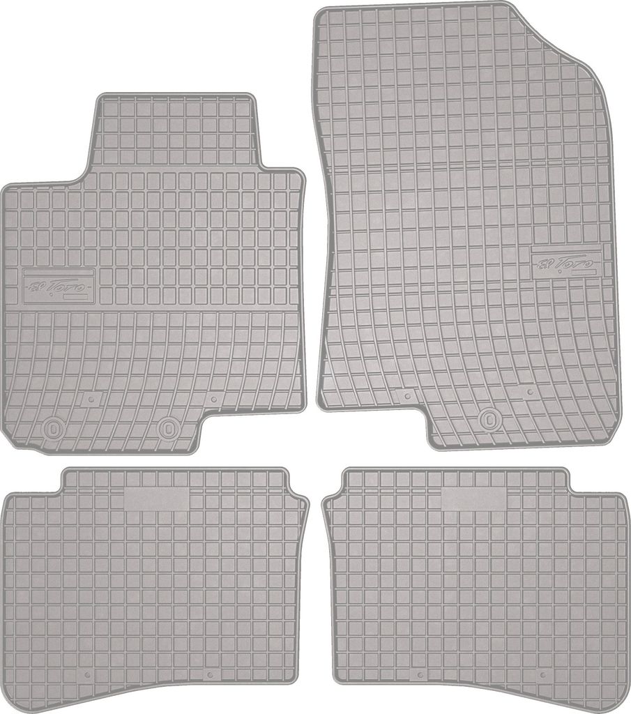 Gummi-Fußmatten für Hyundai i20 II 2014-2020 – Schrägheck, Set 4, Befestigung
