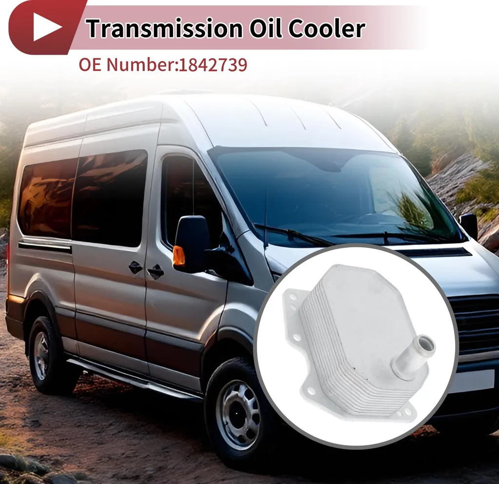 Refroidisseur d'huile Ford Transit Mk8 en alliage argenté anticorrosion - 4