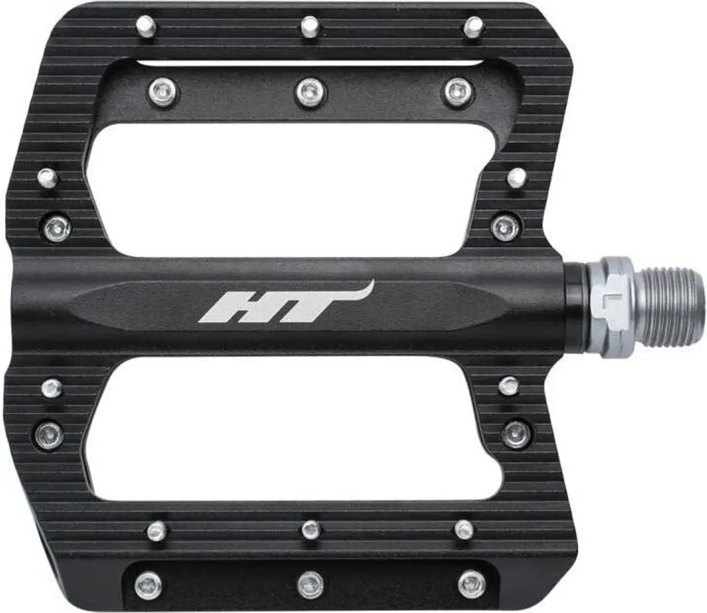 HT Components ANS01 Pédales de Vélo Argent en Aluminium Usiné CNC