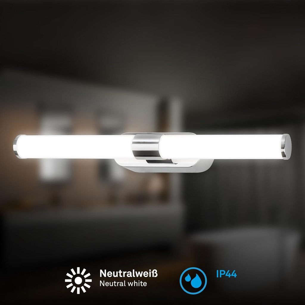Briloner Runt Lampada specchio bagno, montaggio a parete, Immagine del prodotto 
