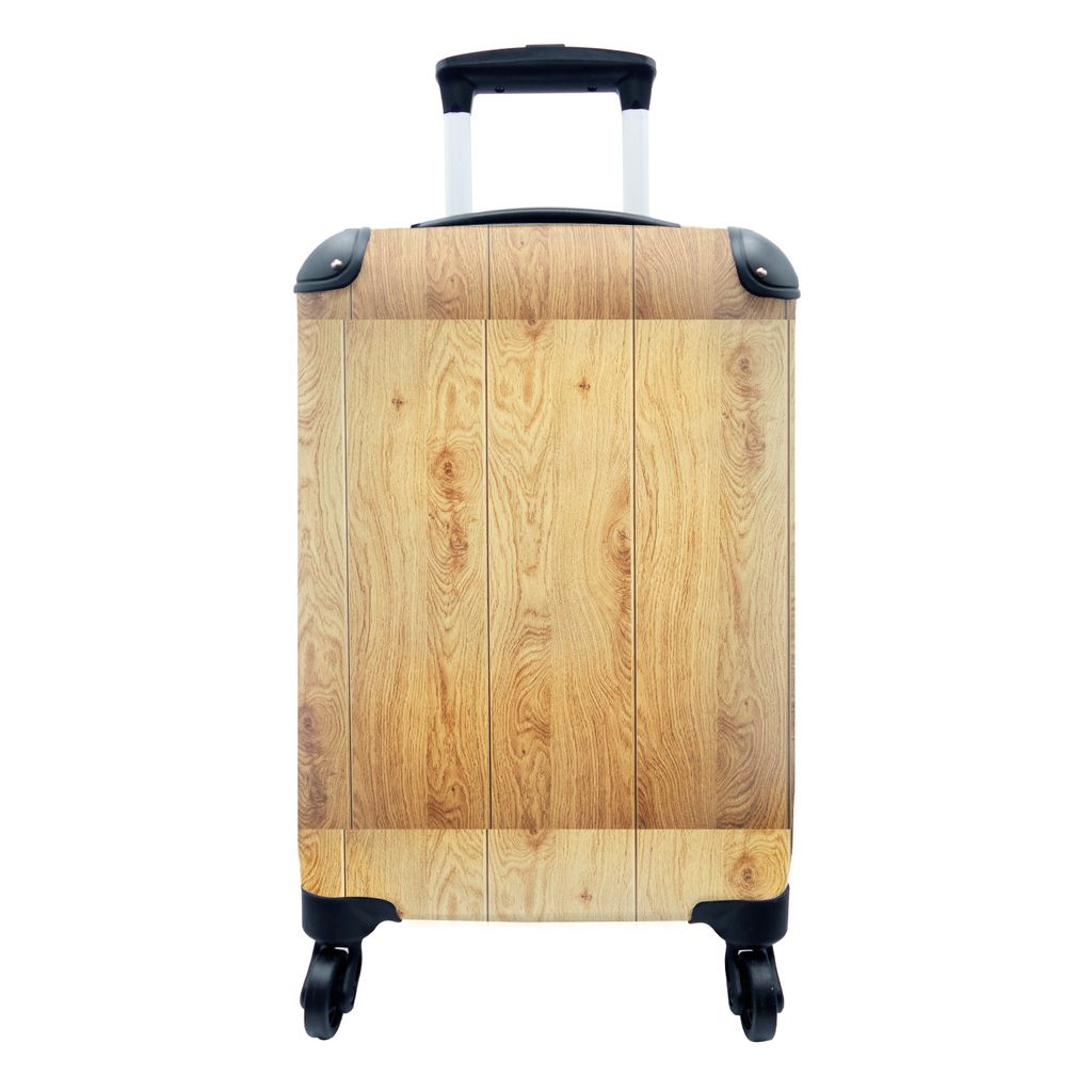 MuchoWow Koffer Handgepäck Trolley Rollkoffer Kleine Reisekoffer mit 4 Rollen - Muster - Regale - Natur - Cabin Size < 55x40x23 cm & 55x40x20 cm...