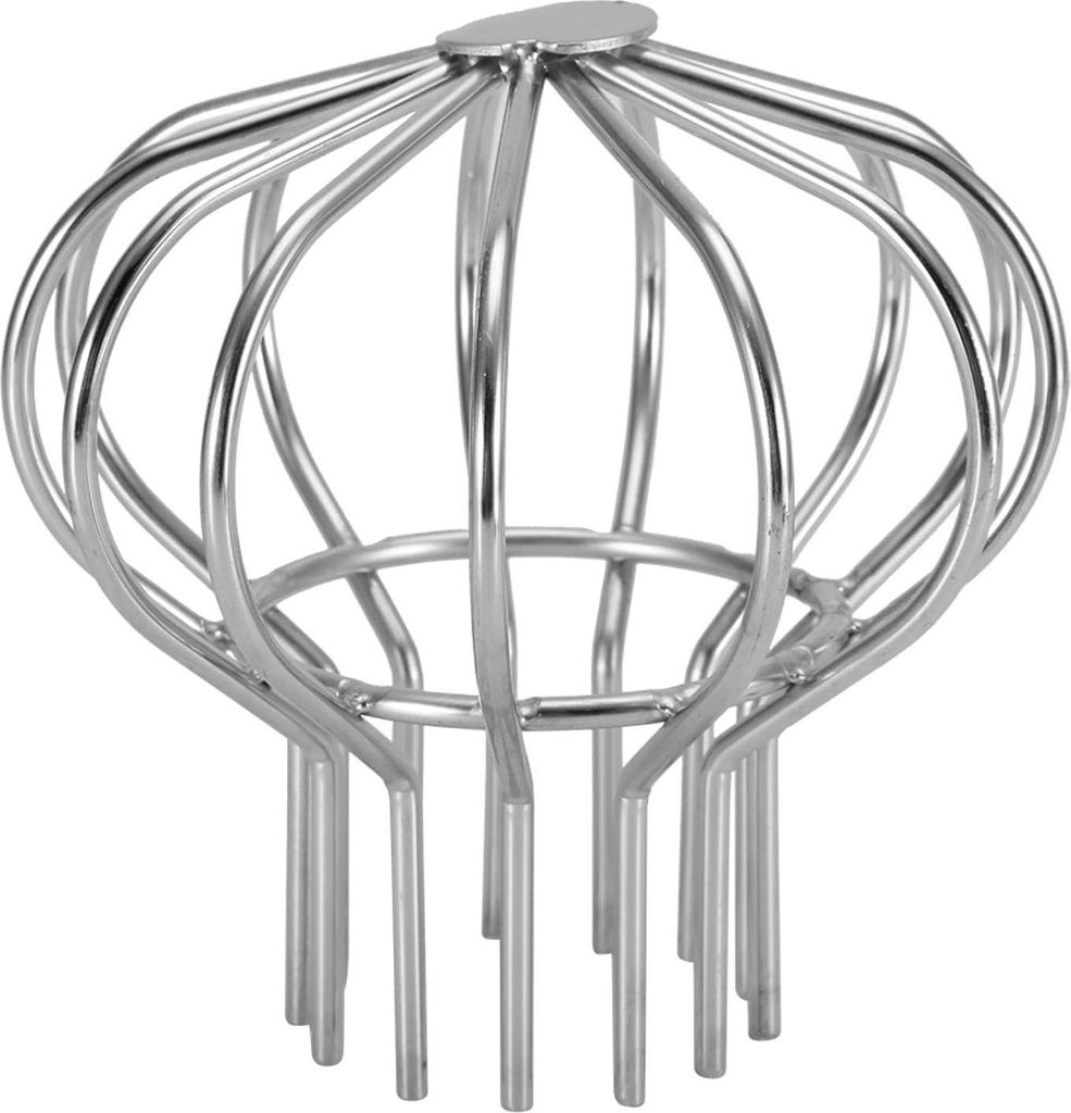 Garde Ballon Gouttière Garde Gouttière Acier Inoxydable Sortie Tuyau Descente Garde Feuille Drain Sol pour Toit Balcon Cour Jardin(Tube 70)