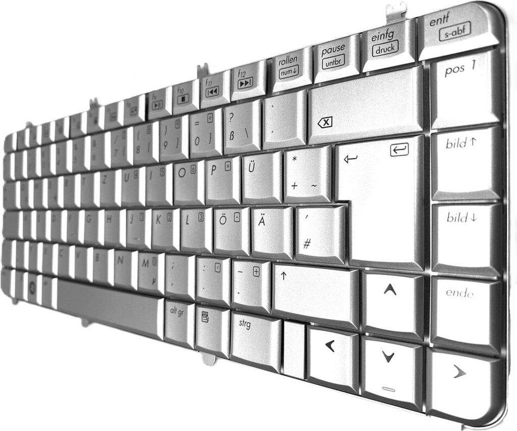 DEUTSCHE - Tastatur Keyboard / silber kompatibel für HP Pavilion dv5-1115em