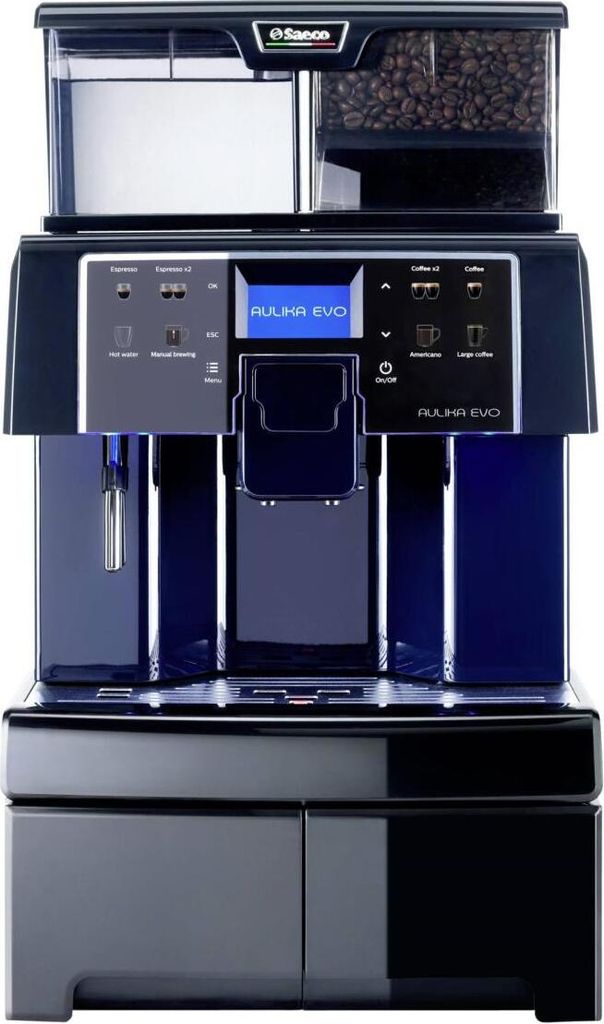 A Saeco Aulika EVO Office coffee machine is displayed against a white background.