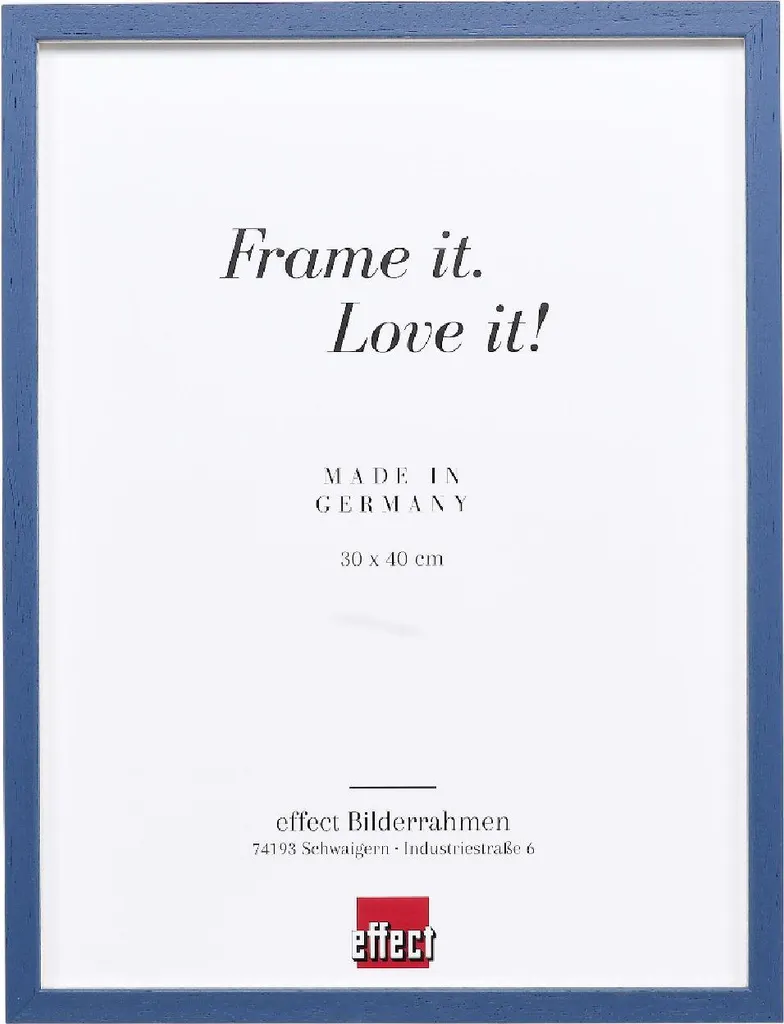 Cornice Certificati A4 Blu 21x29,7 - Telaio Legno Profilo 35