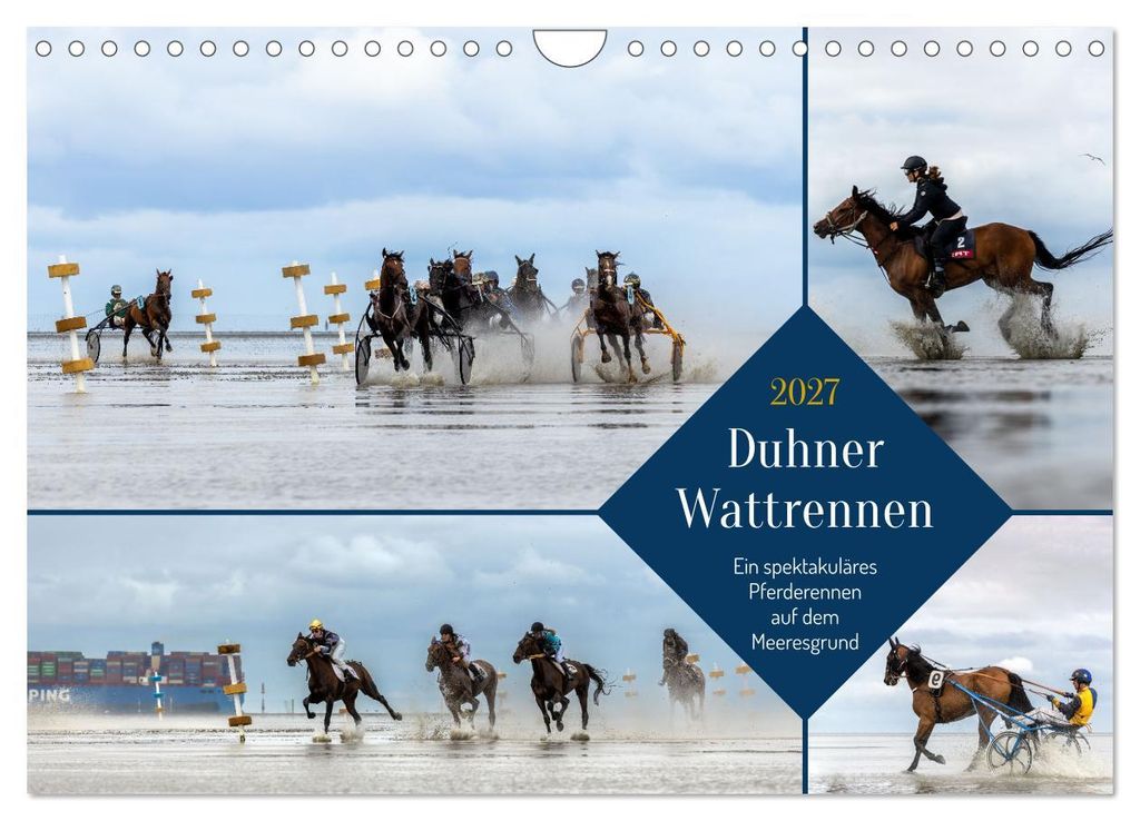 Duhner Wattrennen (Wandkalender 2027 DIN A4 quer), CALVENDO Monatskalender