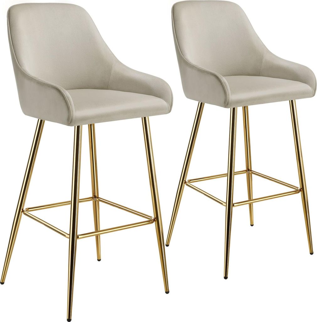 tectake Barstuhl Avane 48,5 x 57 x 108 cm, Belastbarkeit 120 kg