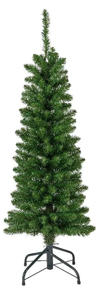Sapin de Noël artificiel slim 150 cm vert silhouette crayon gain de place