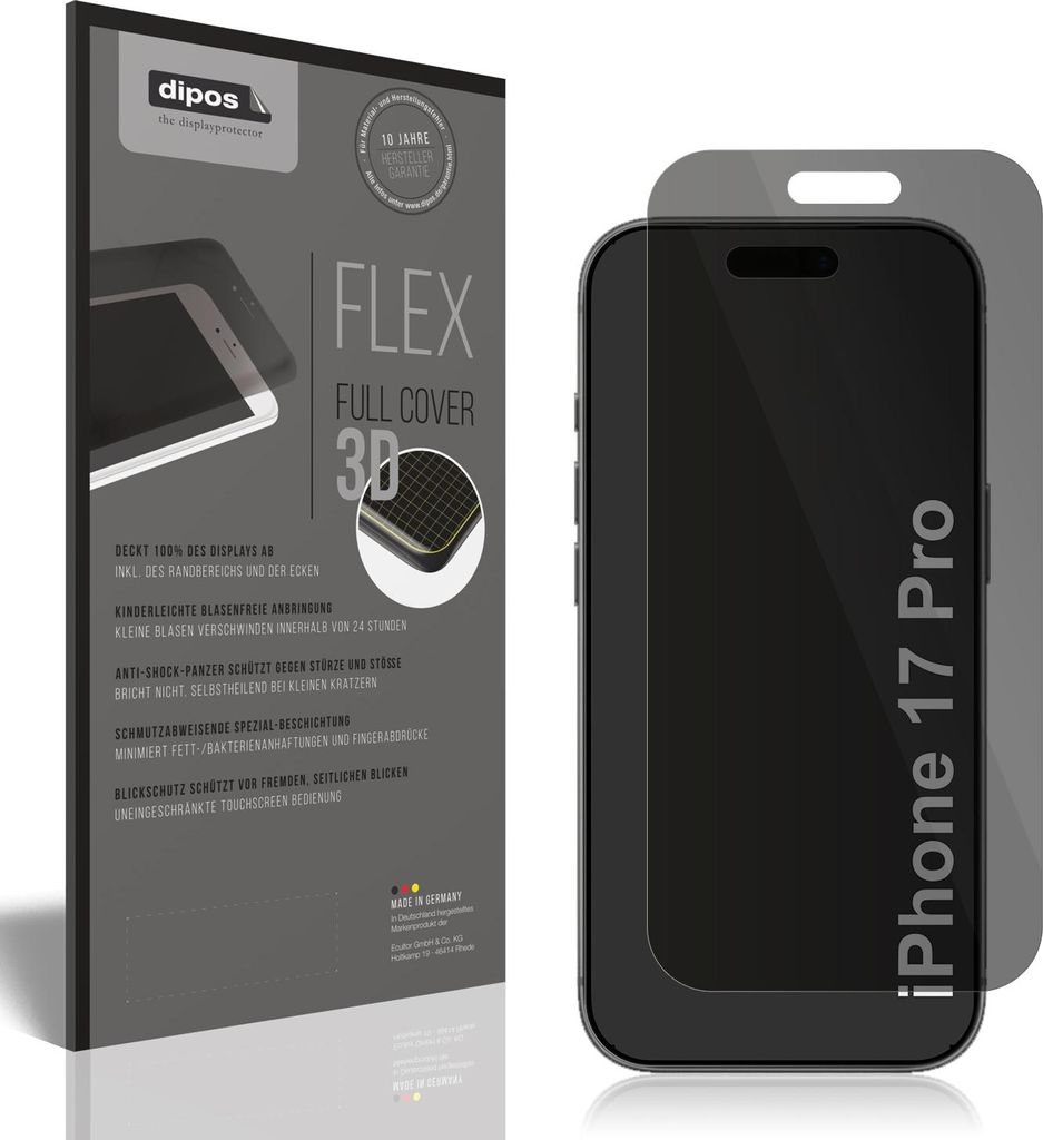 Pellicola protettiva Privacy per Apple iPhone 17 Pro Immagine del prodotto 