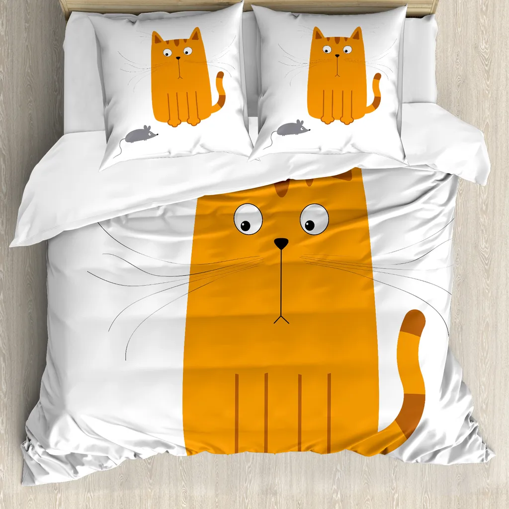 Housse de couette Kitty contre les allergies et acariens en 155x220 cm